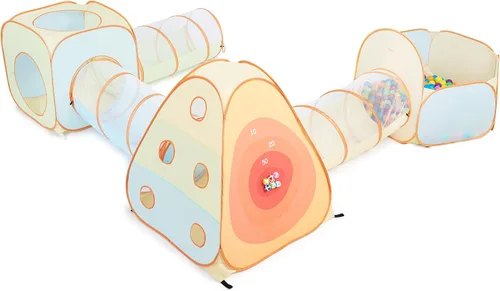 Miniatura 9 de UTEX Tienda de campaña desplegable 3 en 1 con túnel, pozo de pelotas para niños, niñas, bebés y niños pequeños, casa de juegos para interiores
