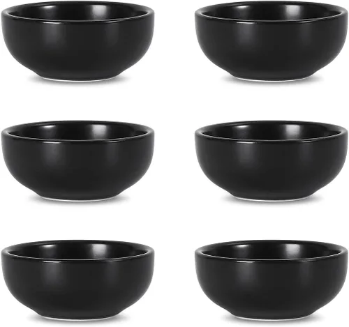 Miniatura 14 de Selamica Juego de cuencos de cerámica para salsa de soja pequeños, tazón de inmersión de 3 pulgadas, plato de salsa de soja de 2.7 oz, tazón mini