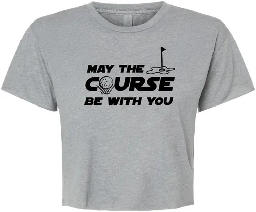 Miniatura 8 de Cute Women's Screen Printed Crop Tee, Shirts With Sayings, Heather Gray or Gold