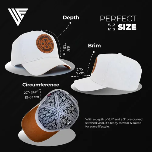 Miniatura 4 de Urban Effort Gorra trasera de malla, para hombres y mujeres, gorra de béisbol de 5 paneles, gran cierre a presión para caza y senderismo