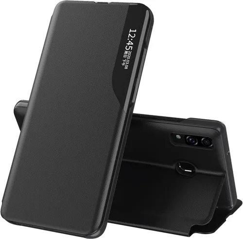 Miniatura 24 de Funda para Samsung Galaxy A71, Galaxy A71 Funda de piel transparente con función atril magnética con función atril, para mujeres y hombres, a prueba