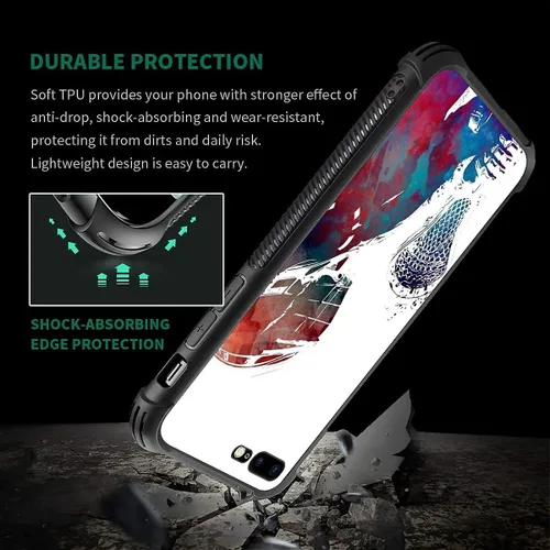 Miniatura 130 de Compatible con funda para iPhone 6 Plus/6s Plus,Bite Your Teeth Diseño de patrón asombroso, funda trasera dura de PC anti-arañazos y a prueba