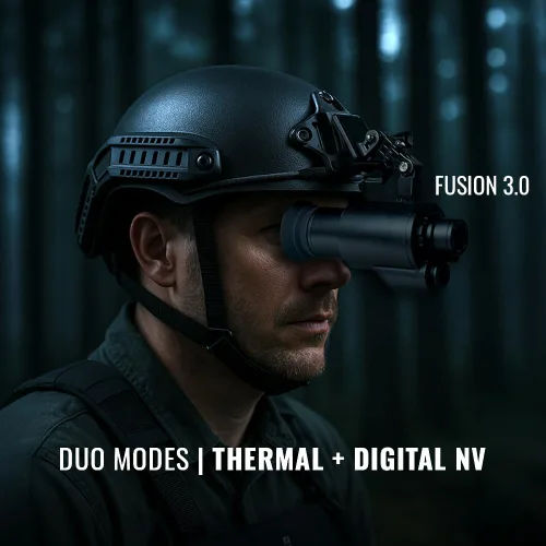 Miniatura 9 de MAX 2.0 Digital Night Vision Goggle & Fusion 3.0 Thermal/NV Goggle - Head & Helmet Mounted, Wide Viewing, 1x Lens, USB Rechargeable Infrared Heat