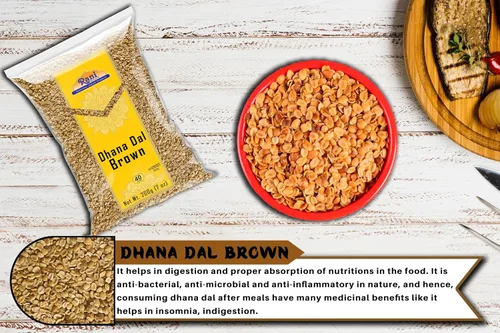 Miniatura 7 de Rani Dhana Dal (semillas de cilantro tostado) marrón, 7 onzas (200 gm) ~ Todo natural Vegano Sin colores Apto para gluten Sin OMG Origen