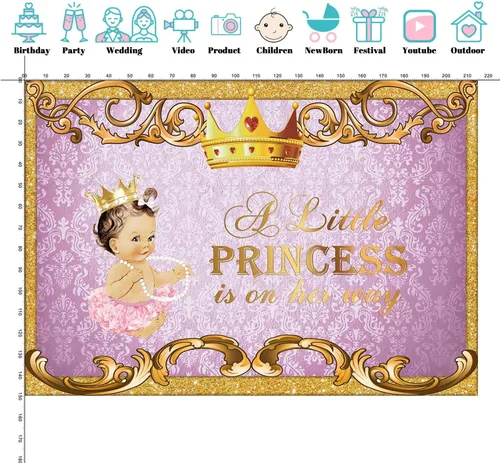 Miniatura 3 de Fondo de vinilo fino de 7 x 5 pies para baby shower, niña, baby shower, fiesta, decoración de telón de fondo de color arco iris, cuadrículas SK0518