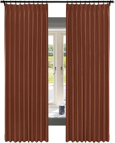 Miniatura 25 de Fcosie Juego de 2 paneles de cortinas opacas extralargas de 120 pulgadas de largo, cortinas de doble capa para oscurecer la habitación, paneles