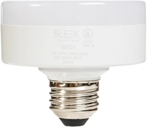 Miniatura 3 de Bombilla LED de perfil bajo y diseño plano, E26, 11 W, de intensidad regulable, 2700 K, luz blanca cálida, 800 lm, con certificación UL