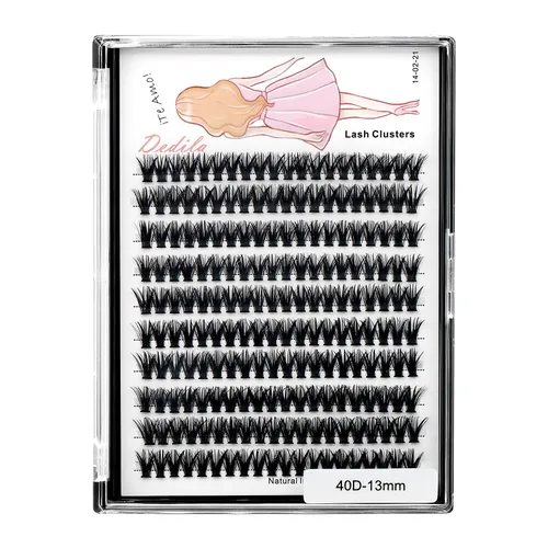 Miniatura 7 de Pestañas postizas individuales de 0.07 a 0.86 pulgadas a elegir 20D/40D/60D/80D/100D, grosor de 0.003 in, rizo D, extensiones de pestañas de ojos 3D