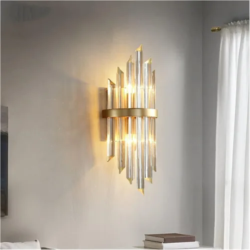 Miniatura 3 de Lamp for Wall, Wall lamp Wall Lamps Modern Sconce Wall Indoor Fixture Stairway LED Crystal Living Room Lamp Bedroom Industrial Retro Gold Lampara