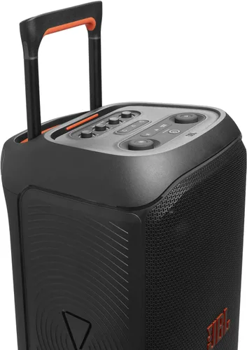 Miniatura 13 de JBL PartyBox Stage 320 - Altavoz portátil para fiestas con mango telescópico y ruedas anchas y resistentes, potente sonido JBL Pro, espectáculo