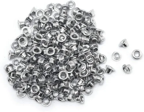 Ojales Quicklet de aluminio de 0.118 in/1/8, álbum de recortes, cumpleaños, boda, tarjeta de felicitación de bebé, manualidades, etiqueta de Plata