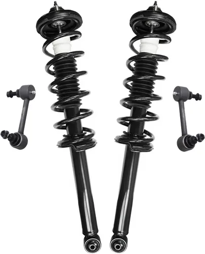Miniatura 24 de Detroit Axle - Kit de 4 piezas RWD Puntales Delanteros Barras Estabilizadoras para Ford F-150 2021 2022 2023 2024, 2 Puntales con Resorte Helicoidal