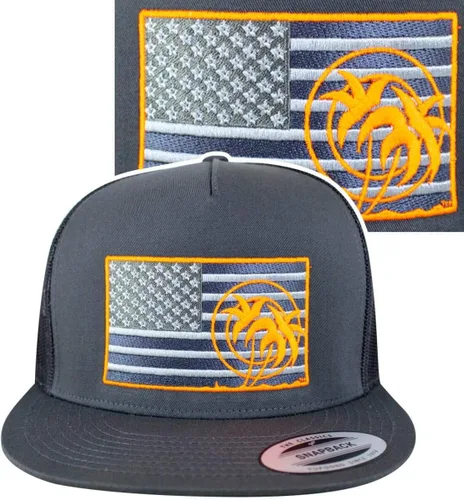 Miniatura 2 de Gorra de béisbol Gorra de camionero fuerte Snapback Mesh Back 6006, Carbón vegetal, Talla única