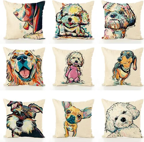 Miniatura 4 de Funda de almohada Golden Retriever de 18 x 18 pulgadas, regalos para amantes de los perros, mujeres, regalos únicos de decoración del hogar
