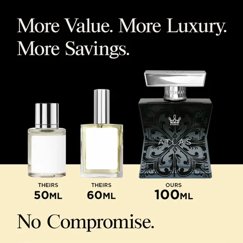 Miniatura 3 de Eternal Fragrance - Eternal Atlas - Inspirado en la icónica colonia masculina - 3.4 oz (3.4 fl oz) - Eau de Parfum - Larga duración - Vegano