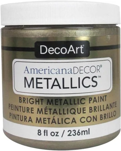 Miniatura 27 de DecoArt Americana Decor Metallics - Pintura metálica de oro de 24 quilates, paquete de 3 (8 onzas líquidas), pinturas metálicas de bricolaje