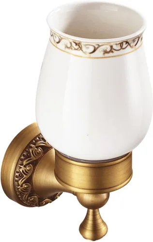 Miniatura 10 de Soporte de Toalla Plegable Montado en Pared para Baño, 4 Barras de Toalla con Patrón de Latón Antiguo Tallado, Bronce Cepillado
