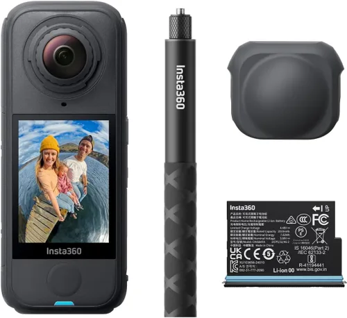 Miniatura 17 de Insta360 X4 Air Kit de inicio - Cámara 360 de 8K y 165g ligera, palo de selfie invisible, lentes reemplazables, dispara primero y enmarca después