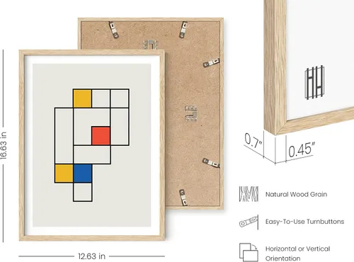 Miniatura 3 de HAUS AND HUES Bauhaus Impresión de Arte de Pared Moderno de Mediados de Siglo - Decoración de Arte de Pared Geométrico, Arte de Pared Retro