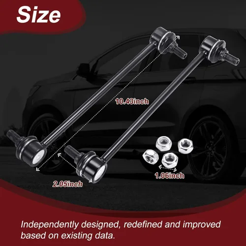 Miniatura 6 de Varillas de la barra estabilizadora delantera K80235 para Mazda 3 2004-2009, Mazda 5 2006-2014, BMW 740i 740iL 750iL 1995-2001 y BMW Z8 2000-2003 2