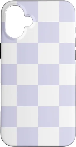 Miniatura 23 de Cute Pastel Lavender Off White Checker Pattern Design Case for iPhone 17