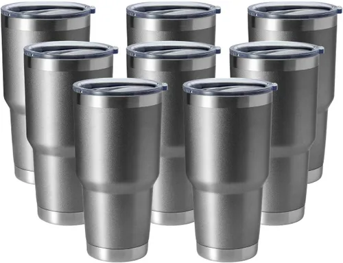Miniatura 31 de Hasle Outfitters - Vaso de acero inoxidable de 30 onzas, taza de viaje con aislamiento al vacío de doble pared, taza de café aislada duradera, juego