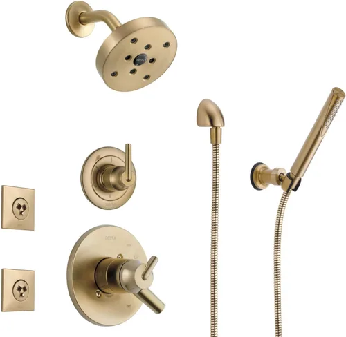 Miniatura 6 de Delta Faucet Trinsic - Kit de moldura de desviador de bronce frotado con aceite de 6 ajustes, kit de válvula de desviación, desviador de ducha