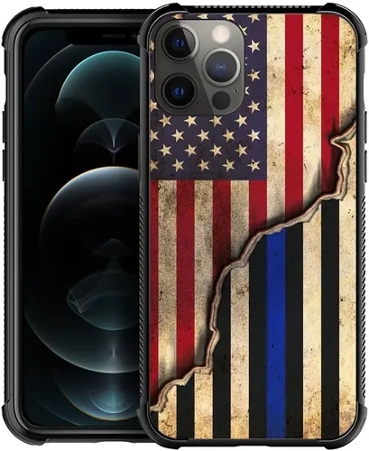 Miniatura 26 de DAIZAG Compatible con iPhone 13 Funda, Protección Total a Prueba de Golpes Antiarañazos Cubierta de TPU, Fundas para Hombre Mujer-Cruz de Madera