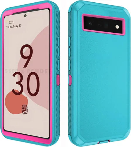Miniatura 10 de Asuwish Funda de teléfono para Google Pixel 6 Pro, híbrida, resistente, a prueba de golpes, dura, a prueba de caídas, cuerpo completo, resistente