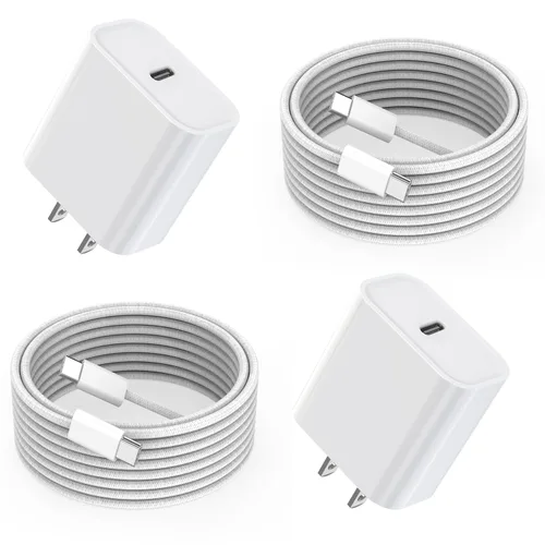 Miniatura 11 de Cargador rápido para iPhone, cargador de iPhone de carga rápida, paquete de 2 bloques de cargador de pared USB C, cargadores rápidos para iPhone