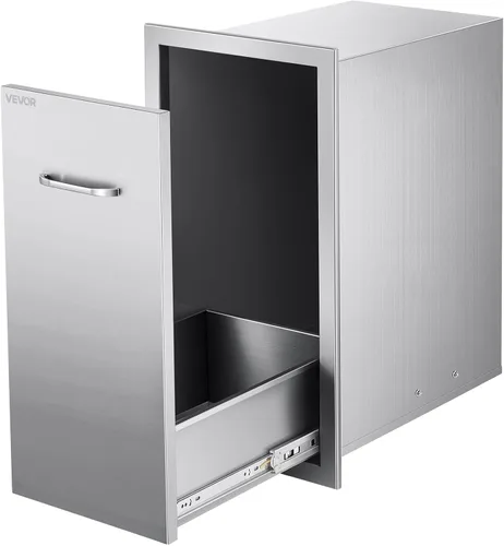 Miniatura 14 de VEVOR Cajones de cocina para exteriores de 14 x 20.3 pulgadas, cajones triples de montaje empotrado, 14 pulgadas de ancho x 20.3 pulgadas de alto x