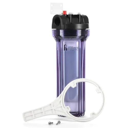 Miniatura 2 de iFilters Carcasa transparente para sedimentos, óxido y CTO para toda la casa con cartucho de filtro comparable AP117 incluido, puertos de 3/4