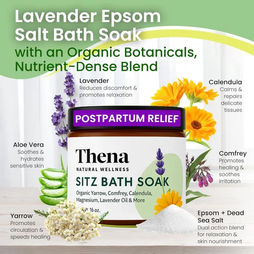 Miniatura 7 de Mejor baño de asiento orgánico para el cuidado posparto y elementos esenciales posparto, tratamiento natural para hemorroides para mujeres y madres