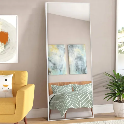 Miniatura 7 de MIRUO - Espejo de pared para colgar sobre la puerta, marco de poliestireno para baño, dormitorio, sala de estar, dormitorio y más