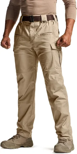 Miniatura 84 de CQR – Pantalones tácticos elásticos tipo cargo para hombre, resistentes al agua, de tela ripstop (antidesgarros), ligeros, ideales para uso diario