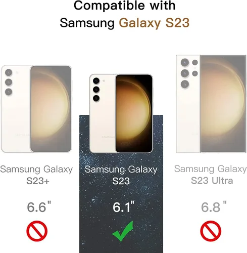 Miniatura 2 de Protector de pantalla de privacidad de vidrio templado para Samsung Galaxy S23 de 6.1 pulgadas, compatible con huellas dactilares, resistente a