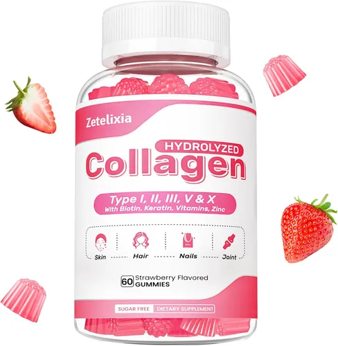 Miniatura 8 de Gomitas de colágeno de glutatión, gomitas de colágeno con vitamina C, suplemento de glutatión para mujeres, cabello, piel, uñas, músculos