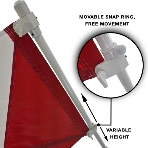 Miniatura 3 de SPEARFISHING WORLD Bandera de buceo con poste para barco T - Top y soporte de caña de seguridad para buceo pesca submarina buceo apnea y esnórquel