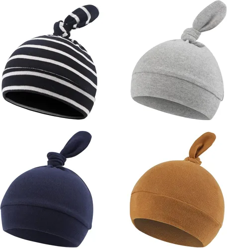 Newborn Hats for Boys Cotton Newborn Beanies Autumn Winter Infant Baby Girls Hat 0-12 Months