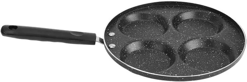 HEEPDD Sartén antiadherente para huevos de 4 tazas, tortilla y panqueques de 9.6 pulgadas para desayuno, hamburguesa, bistec