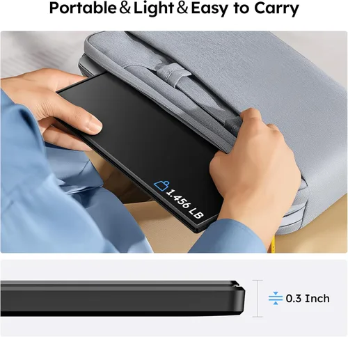 Miniatura 6 de Monitor portátil para portátil FHD 15.6 "1080P Ultra-Slim USB-C y HDMI Segunda pantalla externa para portátil Monitor de viaje Dual Altavoz-Screen