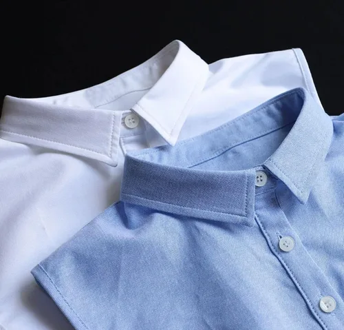 Miniatura 3 de Muaquta Cuello Falso Clásico de Color Sólido Cuello Dickey Desmontable Media Camisa Blusa Cuello Falso Top para Conjuntos de Mujeres Hombres