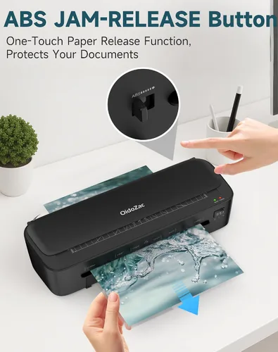 Miniatura 4 de Máquina Laminadora OidoZac, Tecnología Antiatasco de 11 en 1 con 36 Hojas Laminadoras, Laminadora Térmica de 9 Pulgadas A4, Máquina Laminadora A4