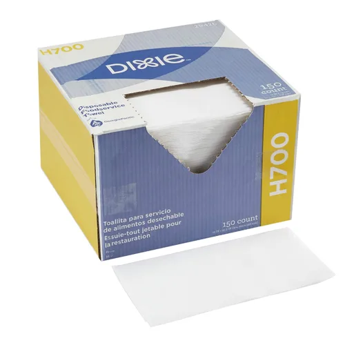 Dixie H700 - Toalla desechable para servicio de alimentos de GP PRO (Georgia-Pacific), 29426, color blanco, 150 limpiaparabrisas/caja