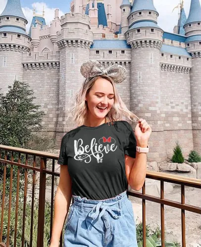 Miniatura 6 de KIDDAD Magical Shirt for Women Castle Graphic Magic Kingdom Tshirt Family Vacation Tee Short Sleeve Tops