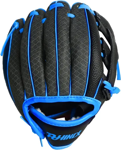 Miniatura 3 de PHINIX Guantes de béisbol para niños de Tee Ball y guantes de entrenamiento de 21.6 cm Lanzamiento de mano derecha naranja