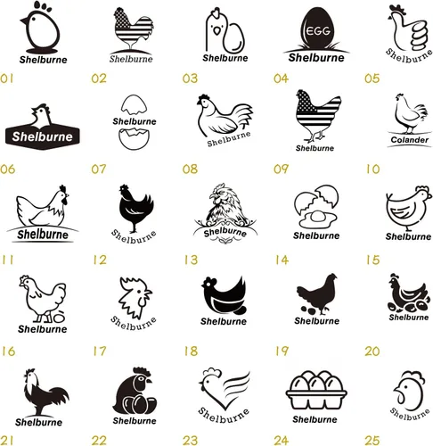 Miniatura 4 de Sellos de huevos para huevos frescos, Sello de huevo de pollo personalizado, Sellos de huevos personalizados, Sellos de huevos para huevos frescos