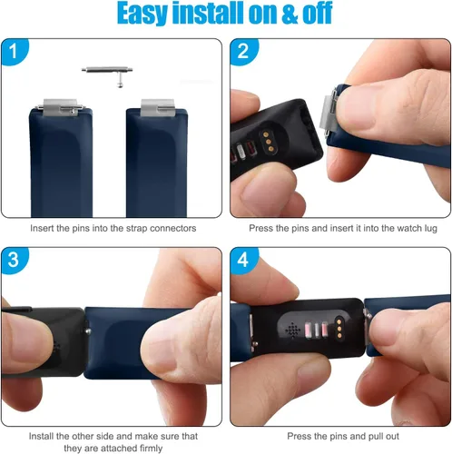 Miniatura 6 de Correas de poliuretano termoplástico (TPU) suave compatibles con Fitbit Inspire HR, Fitbit Inspire, Fitbit Ace 2, pulseras deportivas impermeables