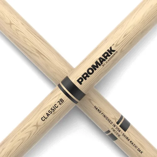 Miniatura 5 de ProMark Classic Attack 2B Shira Kashi Oak Baquetas, punta ovalada de madera, comprar 3 pares y obtener 1 gratis