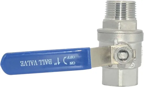 Miniatura 6 de DAN SPEED Válvula de bola de puerto completo macho x hembra S304 de acero inoxidable resistente para agua, aceite y gas, 1000WOG (1 pulgada)